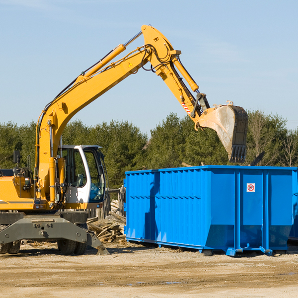 what are the rental fees for a residential dumpster in Kelly Ridge California